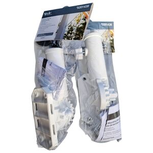 STYLE SELECTIONS Set of TWO Aluminum Flag Pole Mounting Brackets! New In Package